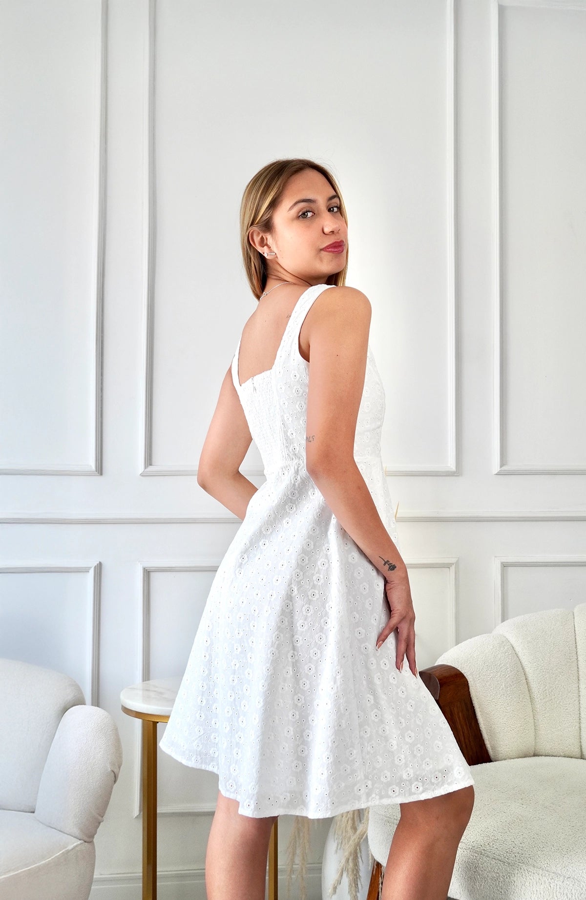 Vestido Energía - Hueso