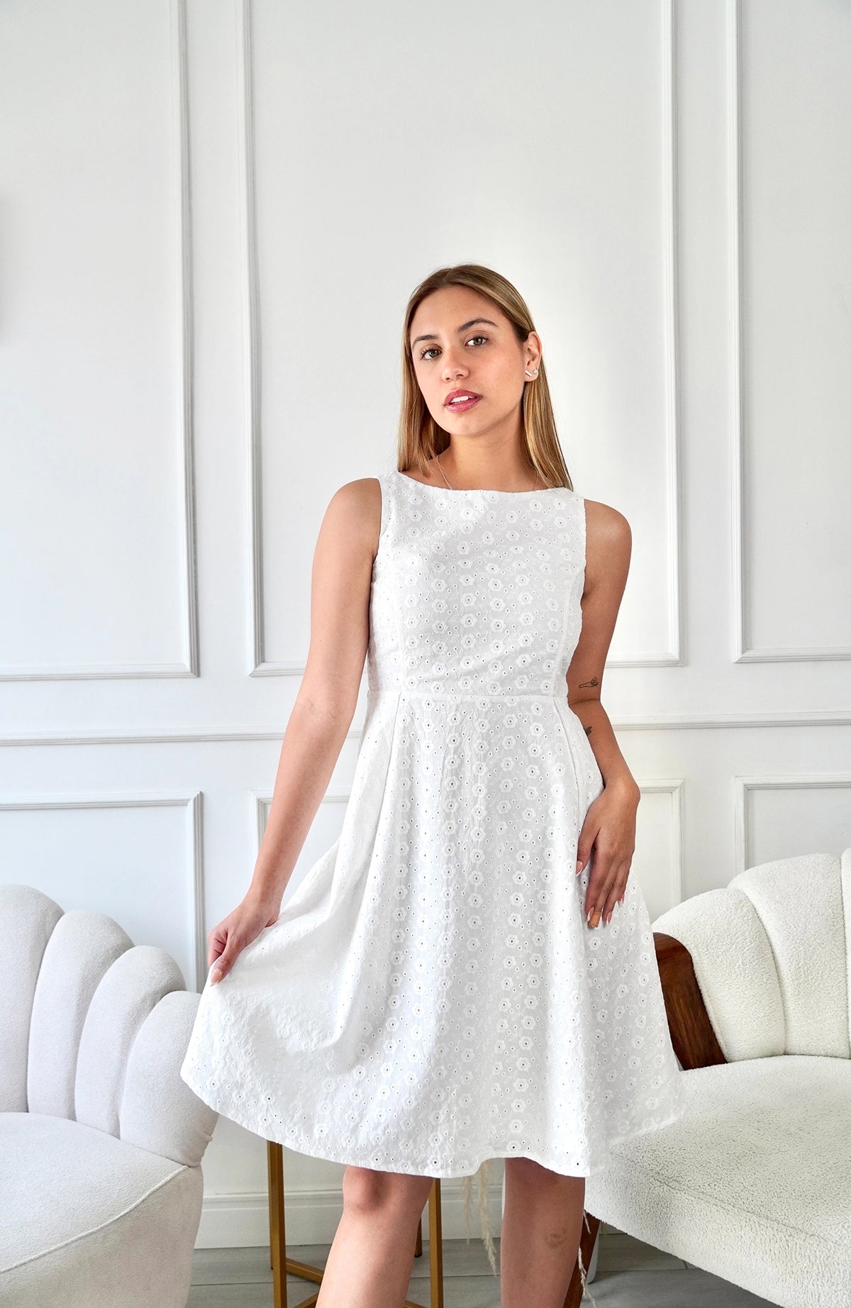 Vestido Energía - Hueso