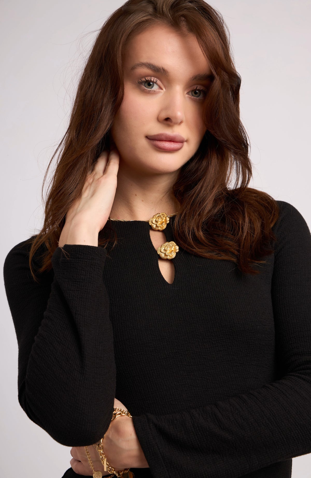 Vestido Rosa - Negro