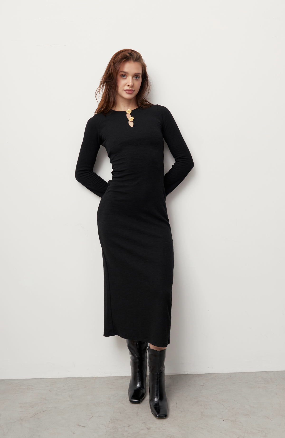 Vestido Rosa - Negro