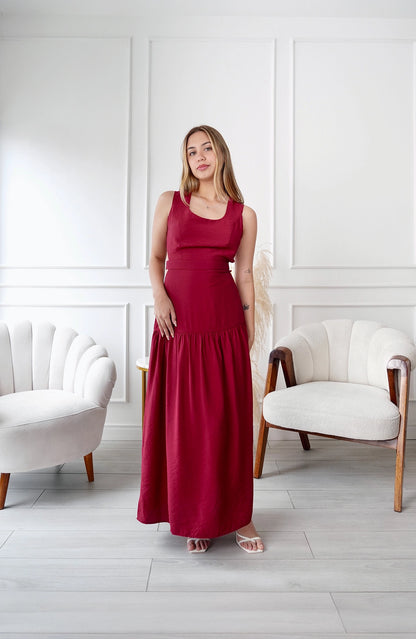 Vestido Fluidez - Cherry