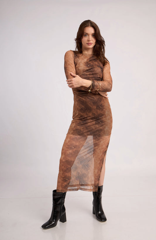 Vestido Luna - Marron