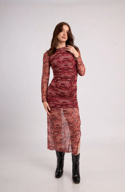 Vestido Luna - Vino