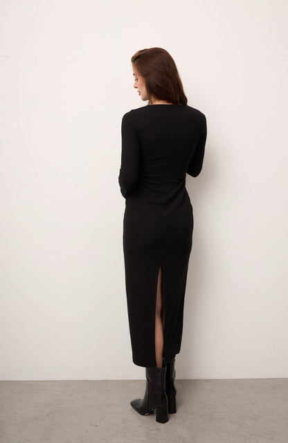 Vestido Rosa - Negro