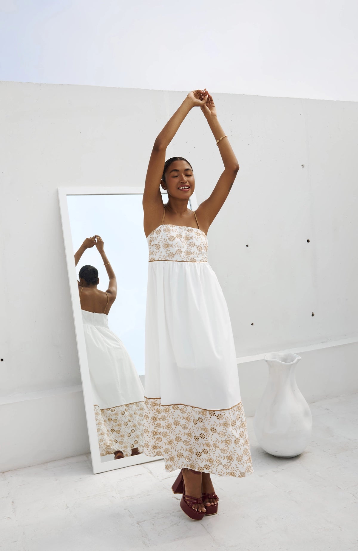 Vestido Alba - Hueso